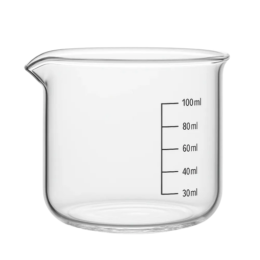 Dual Spout Espresso Measuring Cup 100 ml - Borosilicate Glass